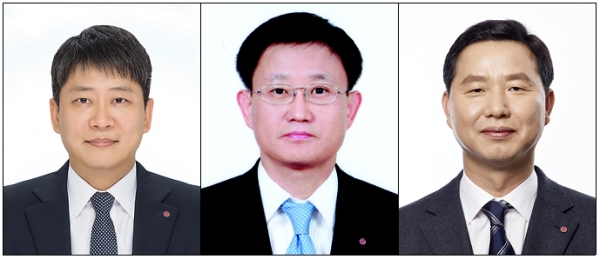 (왼쪽부터) 김동명 부사장, 노국래 부사장, 차동석 부사장
