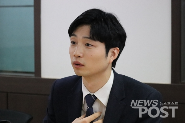 권지웅 더불어시민당 비례대표 후보. (사진=이별님 기자)