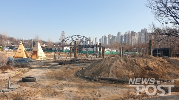 서울시 강동구 암사동에 위치한 '다다다 모험 놀이터' (사진=홍여정 기자)