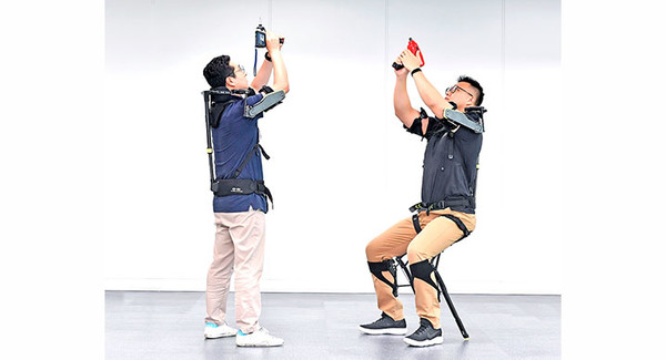 상향 작업용 착용 로봇 ‘벡스(VEX)’. (사진=현대차그룹 제공)