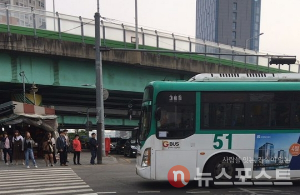 경기도 광역버스. (사진=뉴스포스트 이별님 기자)