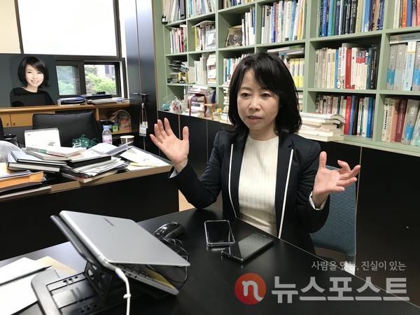 곽 교수는 한국 사회에 불공정과 박탈감이 만연하게 된 분기점으로 조국 전 장관 사태를 지적했다. (사진=뉴스포스트 이상진 기자)