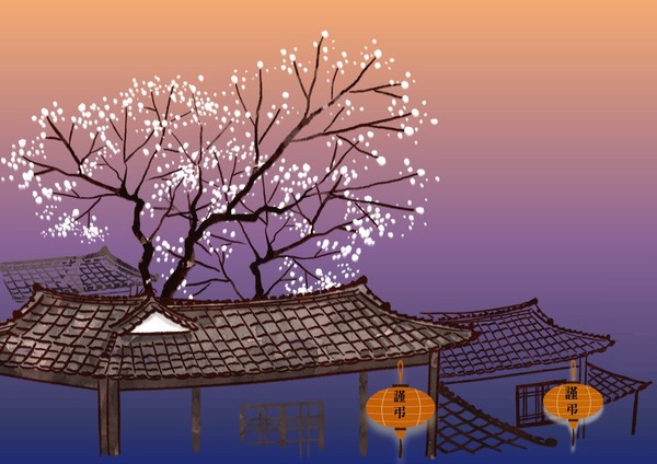 전통의 장례는 마을 단위로 계(契) 조직을 갖춰 함께 치르는 통과의례로, 집 앞에 상중임을 알리는 등불을 걸어뒀다.  (그래픽=뉴스포스트 강은지 기자)