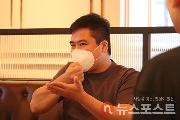 장세일 한국농아청년회 회장. (사진=뉴스포스트 김혜선 기자)