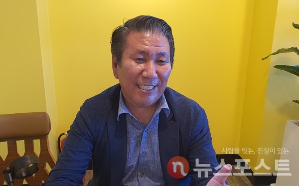 차병희 한국캠핑협회 총재가 환경과 공존하는 캠핑 문화 정착에 대해 이야기 하고 있다. (사진=뉴스포스트 이해리 기자)