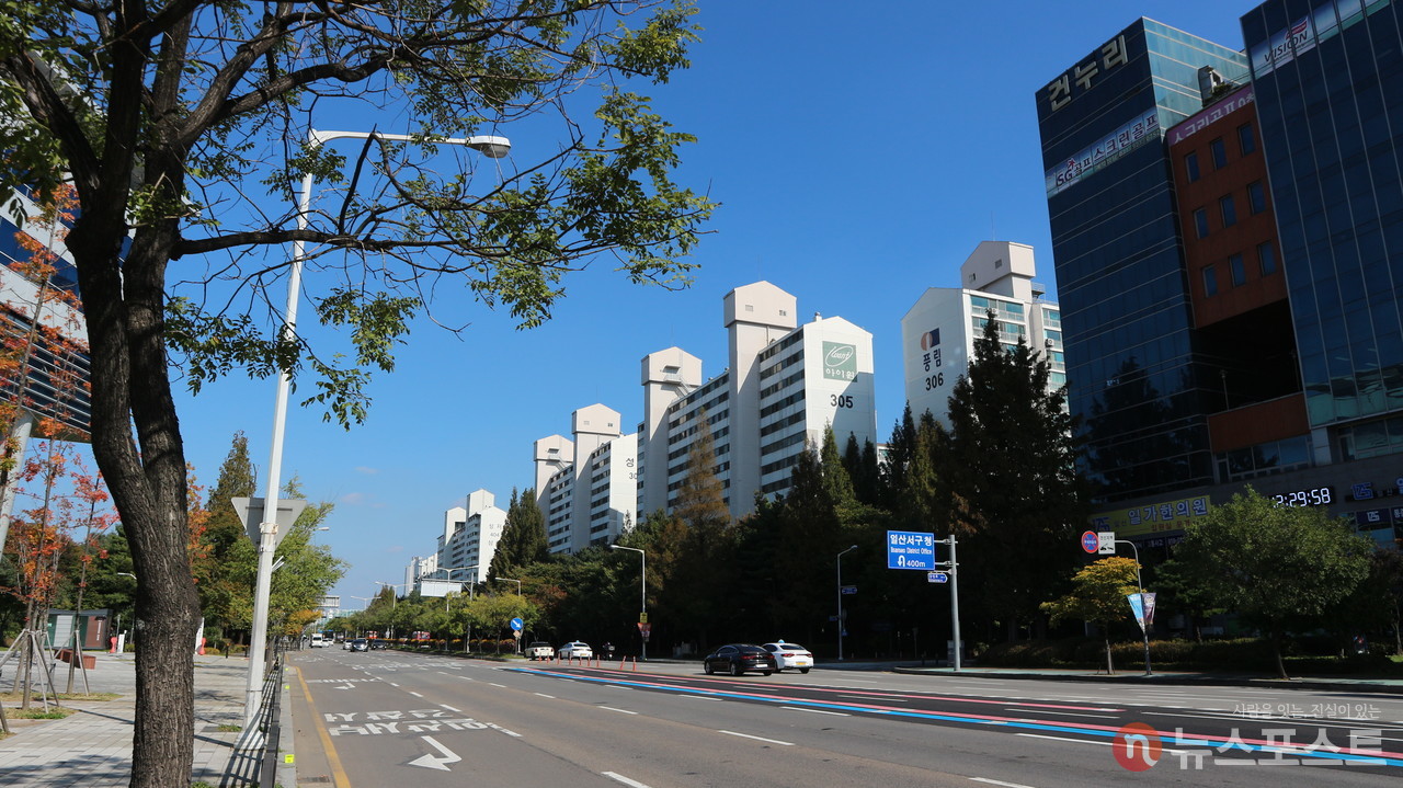 (2021. 10. 25) 일산의 아파트 단지. (사진: 뉴스포스트 강대호 기자)