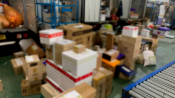 배송차량에 실릴 에정인 택배 물품들.(사진=이병우기자)