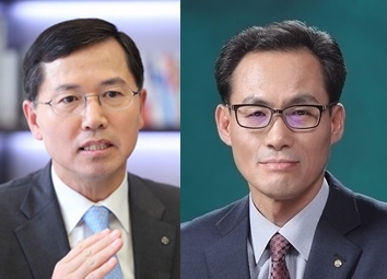임영진 신한카드 대표이사(왼쪽), 김정기 우리카드 대표이사. (사진=각 사)