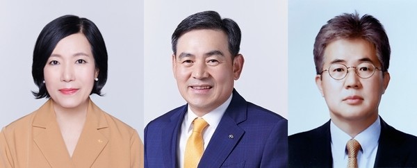 (왼쪽부터) 박정림·김성현 KB증권 사장, 이영창 신한투자증권 사장. (사진=각 사)