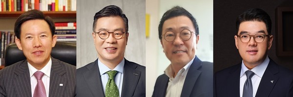 (왼쪽부터) 최현만 미래에셋증권 사장, 정일문 한국투자증권 사장, 황현순 키움증권 사장, 이은형 하나증권 사장. (사진=각 사)