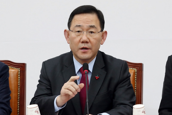 지난 15일 주호영 국민의힘 원내대표가 서울 여의도 국회에서 열린 비상대책위원회의에 참석해 발언을 하고 있다. (사진=뉴시스)