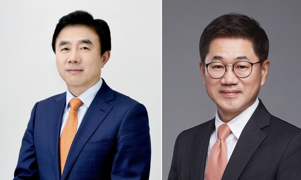 전영묵 삼성생명 대표이사 사장(왼쪽)과 박종문 자산운용부문장 사장 (오른쪽) (사진=삼성생명 제공)