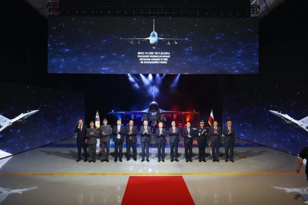 폴란드향 한국산 경공격기 FA-50GF 1호기 출고식. (사진=KAI 제공)