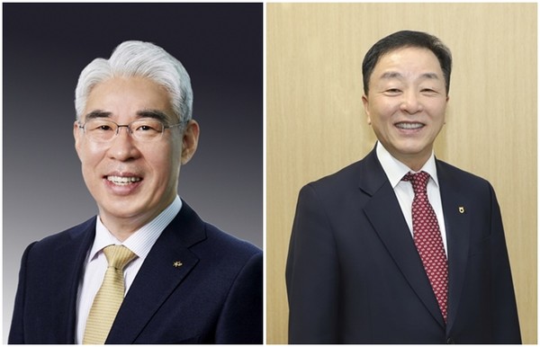 (왼쪽부터) 김기환 KB손해보험 대표, 최문섭 NH농협손해보험 대표(사진=각 사 제공)