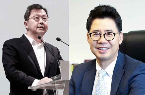 최재원 SK온 수석부회장(왼쪽)과 박상규 SK이노베이션 총괄사장. (사진=각사 제공)
