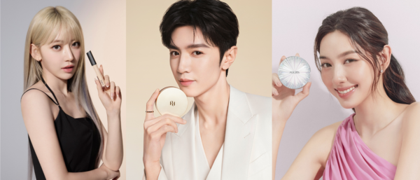 루나 모델, 중국 AGE'20S 모델, 베트남 AGE'20S 모델 (사진=애경산업. 편집=오진실 기자)