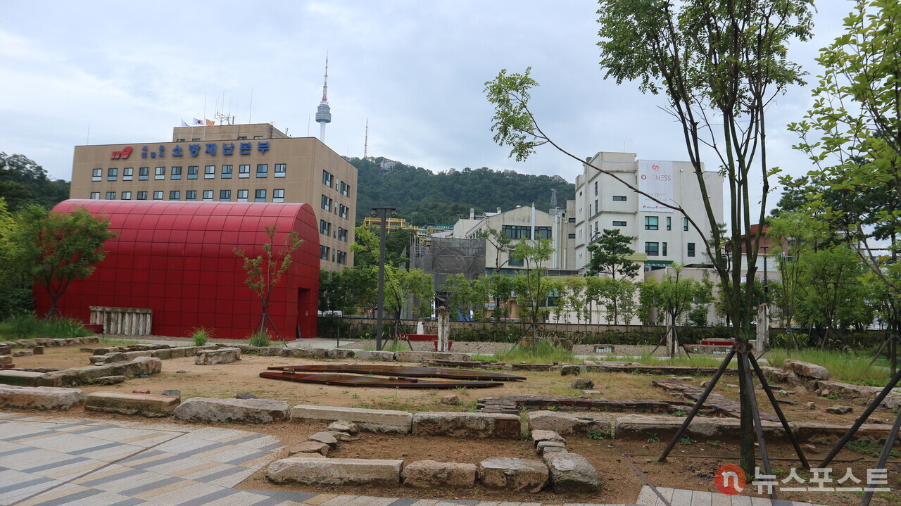 예장공원의 총독부 관사 터. (사진=뉴스포스트 강대호 기자)