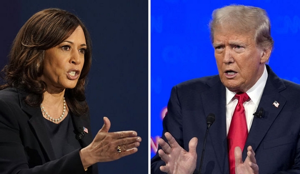 카멀라 해리스 민주당 후보와 도날드 트럼프 전 미국 대통령. (사진=AP/뉴시스)