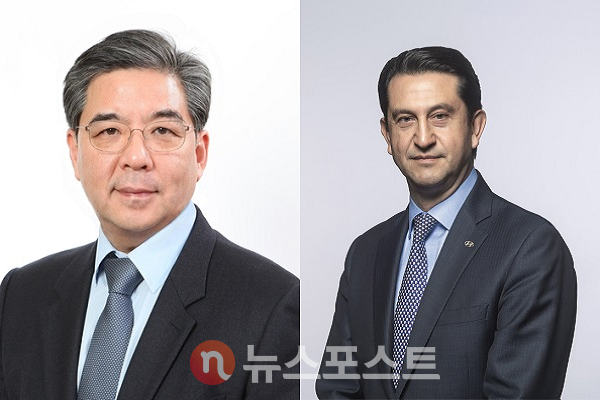(왼쪽부터) 장재훈 현대차그룹 신임 부회장, 호세 무뇨스 현대자동차그룹 신임 대표이사 사장. (사진=현대차그룹)