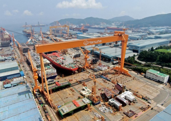 한화오션 거제 조선소 전경. (사진=한화오션)