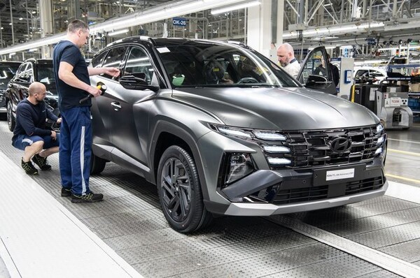 현대차 체코 생산법인(HMMC)에서 생산되고 있는 투싼 에디션 모델. (사진=HMMC) 