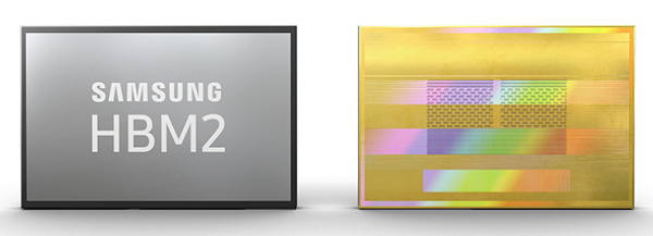  삼성전자 2세대 8GB HBM2 D램 이미지. (사진=삼성전자)