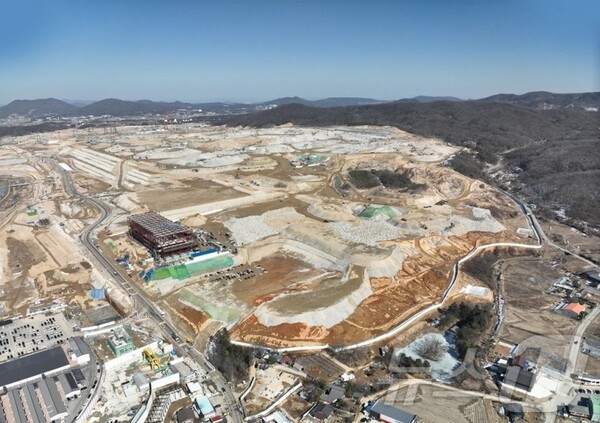 SK하이닉스 용인 반도체 클러스터 1기 팹 건설 현장. (사진=SK하이닉스)