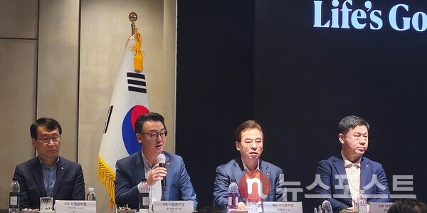 LG전자 사업부문 별 본부장들이 주주들의 질문에 대답하고 있다. (사진=뉴스포스트 최종원 기자)