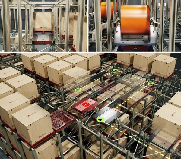 LG CNS 창고 자동화 물류로봇 ‘3D 모바일 셔틀’. (사진=LG CNS)