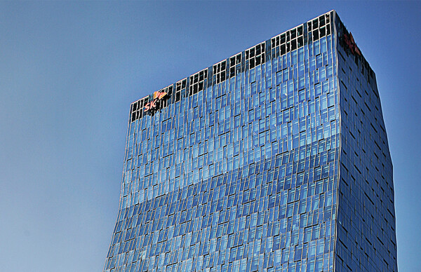 서울 을지로 SK텔레콤 본사 사옥 전경.