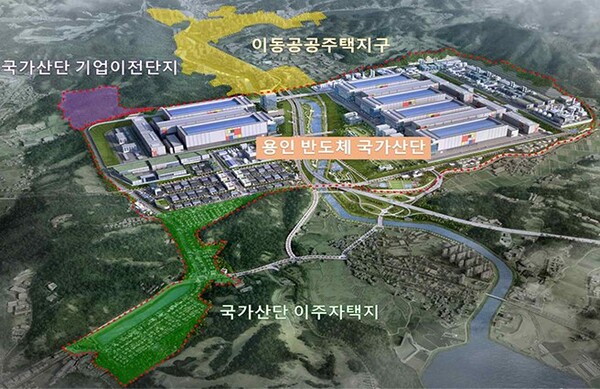용인 반도체 클러스터 국가산업단지 조감도. (사진=용인시)