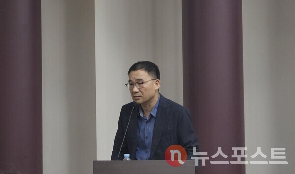 발표하는 최리군 현대자동차 로보틱스랩 로보틱스사업실 상무. (사진=뉴스포스트 최종원 기자)