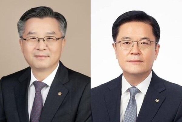 권혁웅(왼쪽), 이경근(오른쪽) 한화생명 각자대표 내정자. (사진=한화)