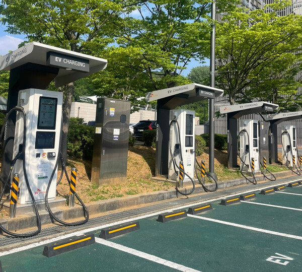 고양아람누리에 위치한 SK일렉링크 전기차 급속 충전소. (사진=SK일렉링크)