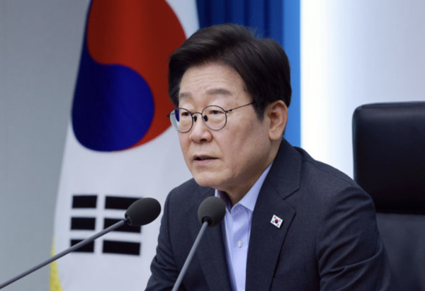 이재명 대통령이 지난 24일 서울 용산 대통령실 청사에서 열린 제5차 수석보좌관회의에서 발언하고 있다. (사진=뉴시스)