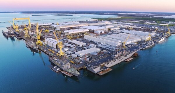 미국 미시시피주에 소재한 헌팅턴 잉걸스 조선소. (사진=헌팅턴 잉걸스 홈페이지 캡처)