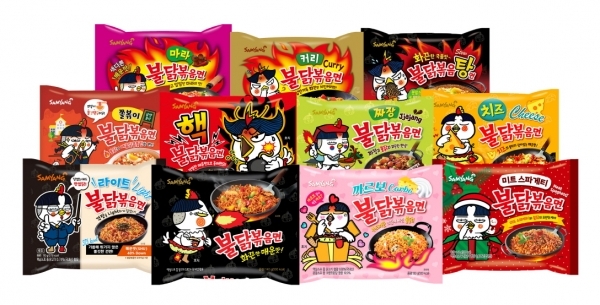 '불닭브랜드' 제품 (사진=삼양식품)